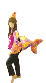Disc Fish Side Fuschia