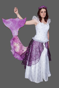 Ariel after she grows a tail at the Ball